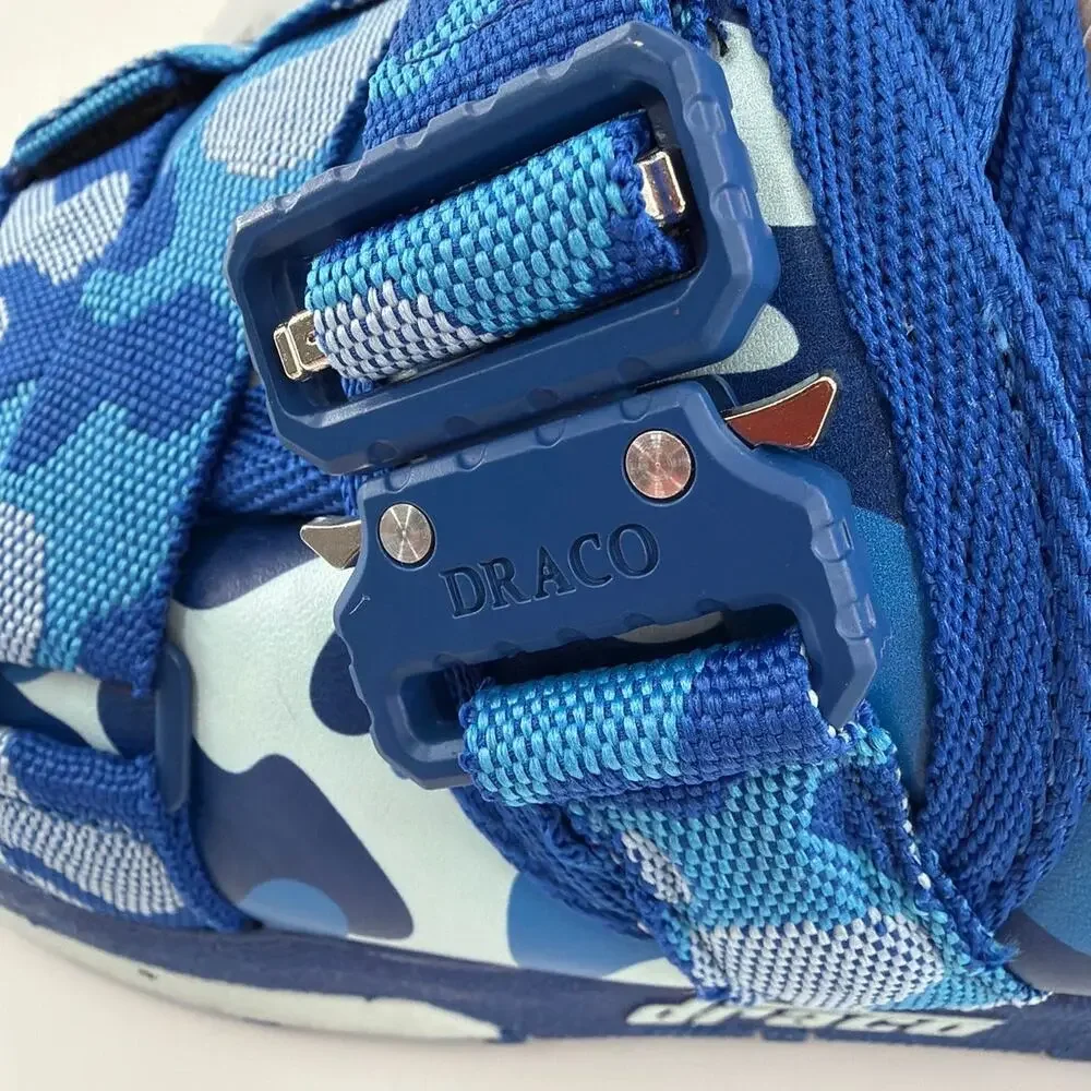 Draco Men's Blue Camo Slide Sandals Size 5-6